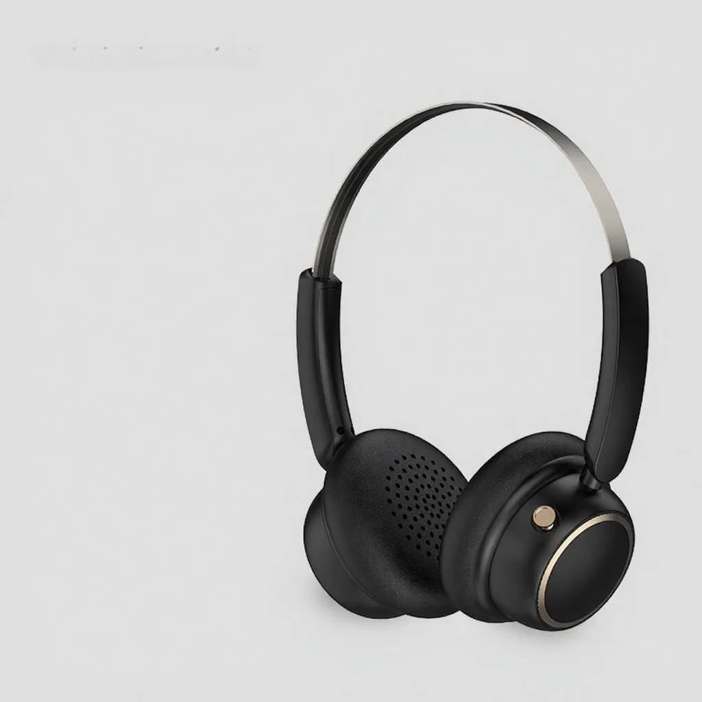 Tai nghe Bluetooth không dây phong cách Retro với band đầu kim loại và pin lâu