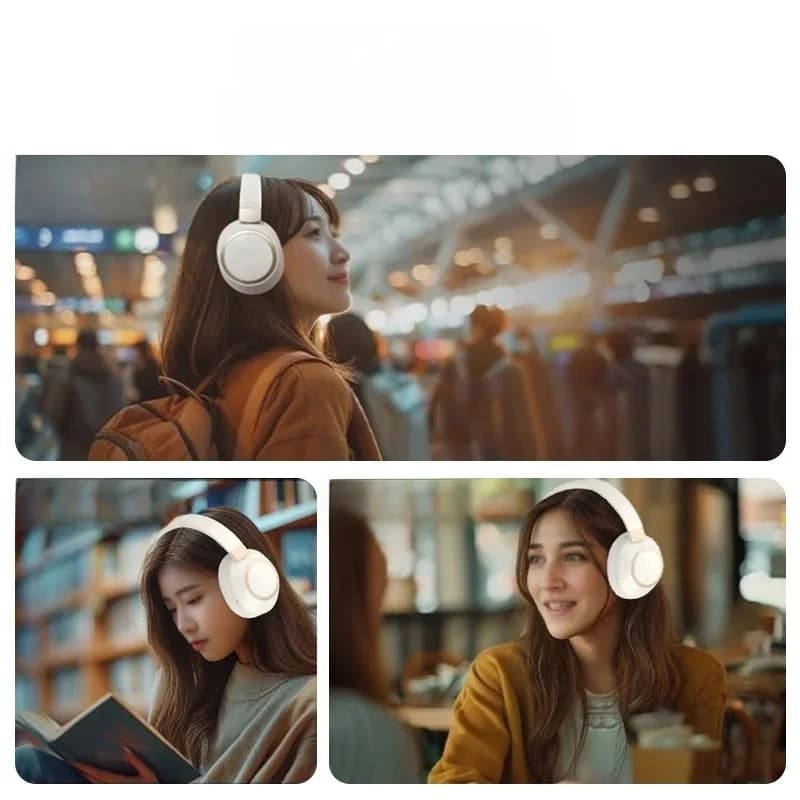Tai nghe Bluetooth không dây chụp tai khử tiếng ồn chủ động, âm thanh Stereo