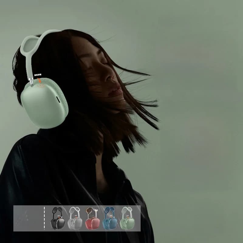 Tai nghe Bluetooth 5.4 chụp tai với núm xoay và Radio FM