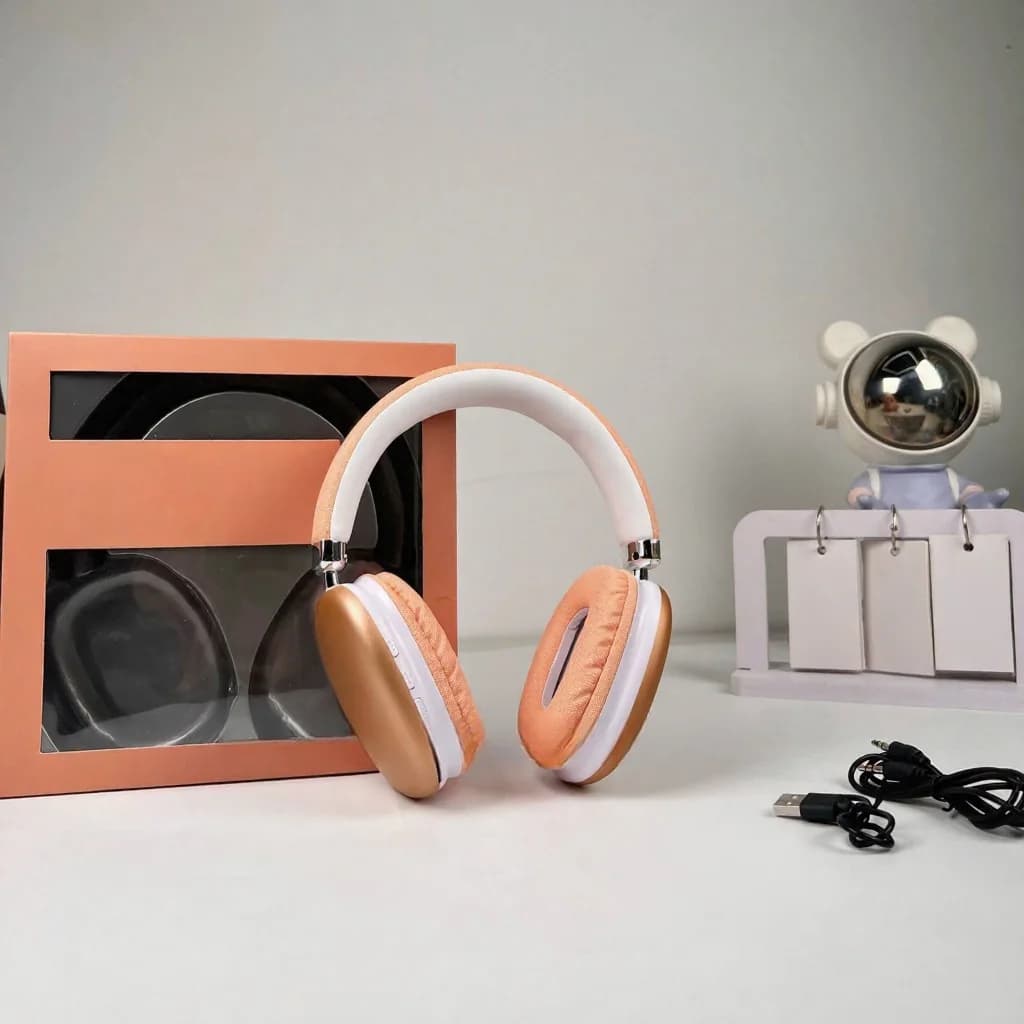 Tai nghe chụp tai không dây Bluetooth 5.4, pin lâu