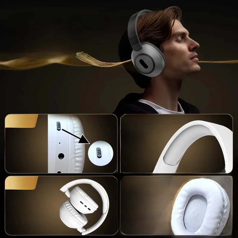Tai nghe Bluetooth không dây chụp tai, thời lượng pin dài