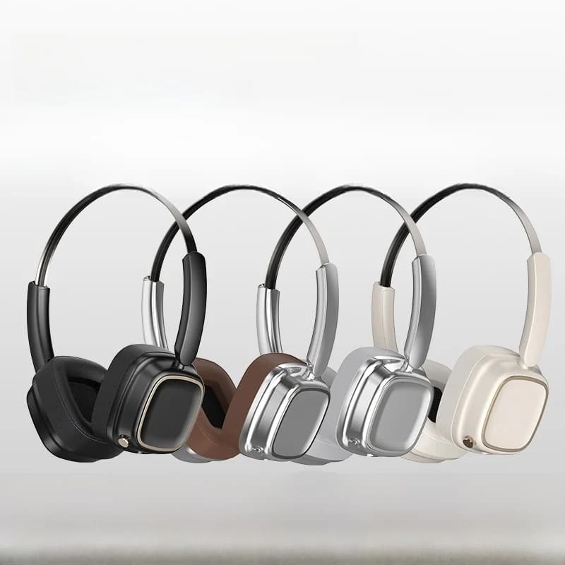 Tai nghe Bluetooth chụp tai phong cách Retro, không dây 5.4, âm thanh Stereo