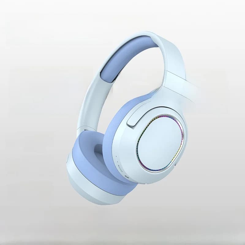 Tai nghe Bluetooth chụp tai không dây có đèn LED và Radio FM