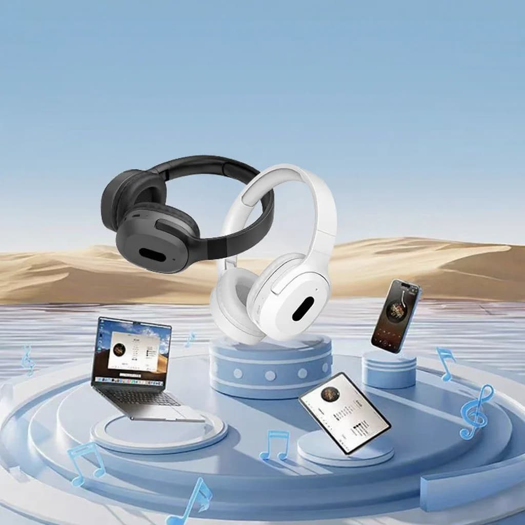 Tai nghe Bluetooth chụp tai không dây Type-C, âm nhạc Stereo