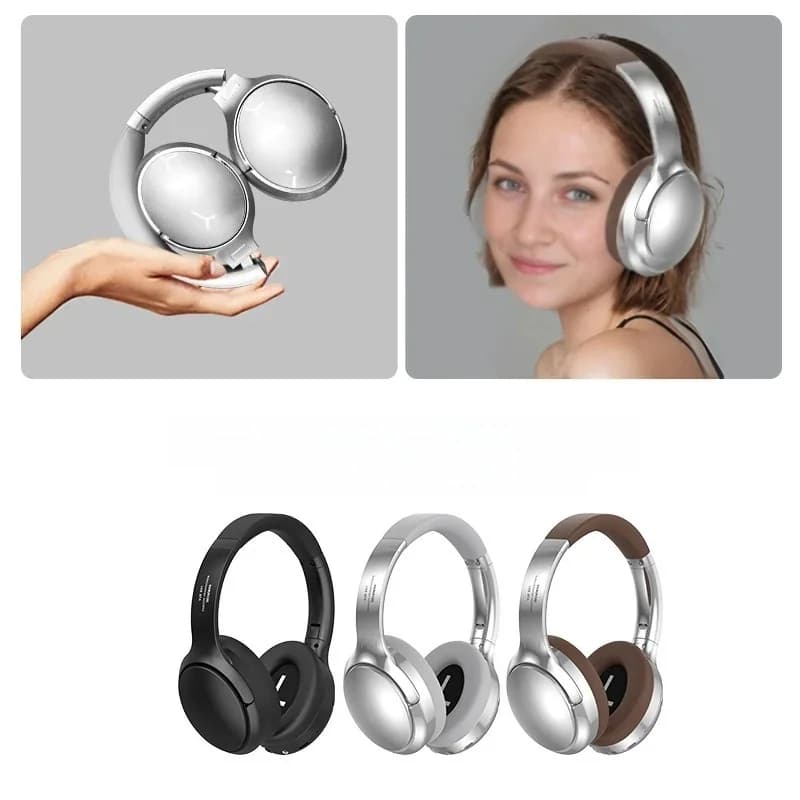 Tai nghe Bluetooth chụp tai phong cách Retro với Radio FM và chế độ có dây