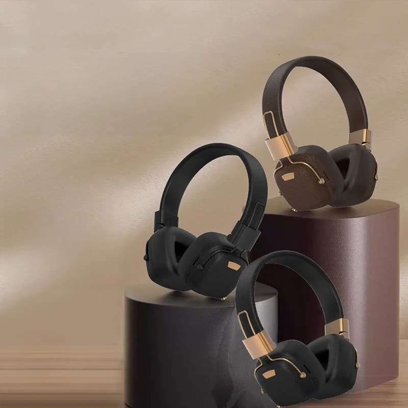 Tai nghe Bluetooth chụp tai Retro với chế độ EQ và thiết kế gập gọn