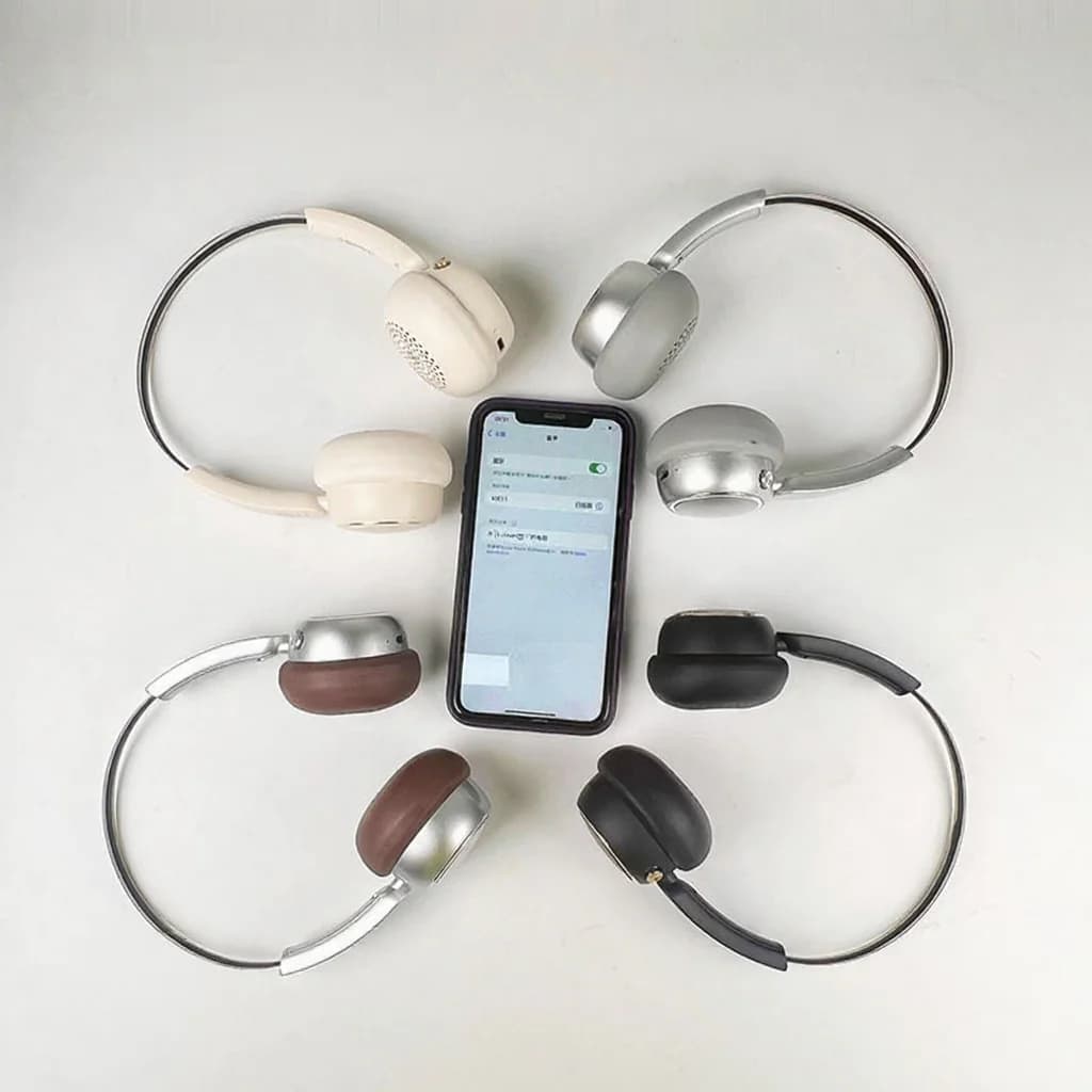 Tai nghe không dây chụp tai phong cách Retro, hỗ trợ Radio FM và Bluetooth 5.4