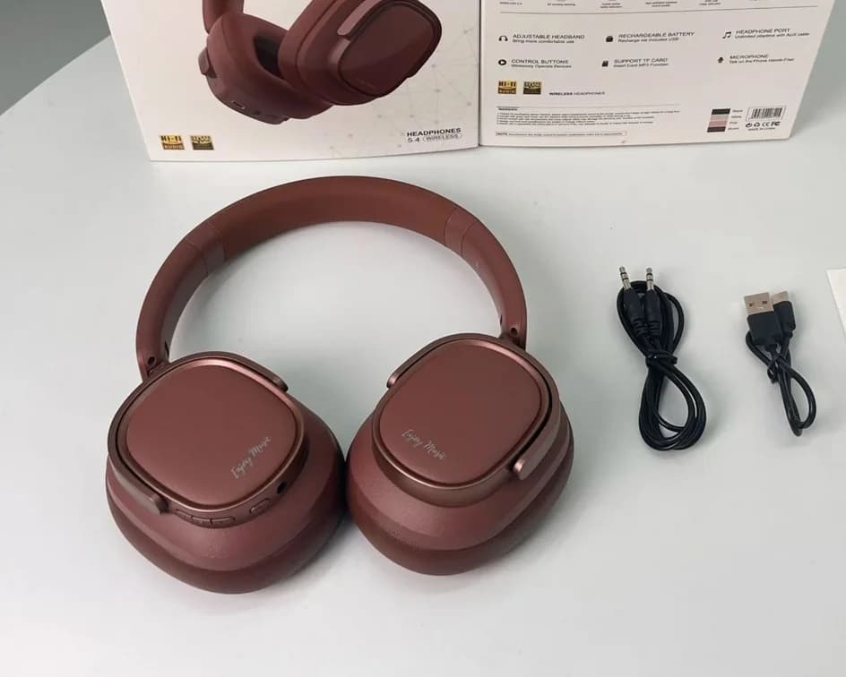 Tai nghe không dây chụp tai phong cách Retro chống ồn chủ động