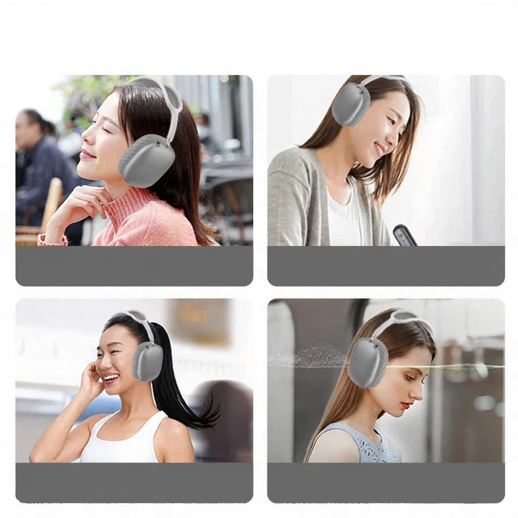 Tai nghe chụp tai không dây có cốc tai nam châm và băng đô lưới