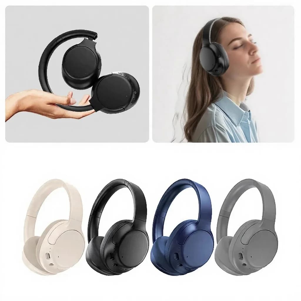 Tai nghe Bluetooth không dây khử tiếng ồn chủ động, chụp tai, pin lâu