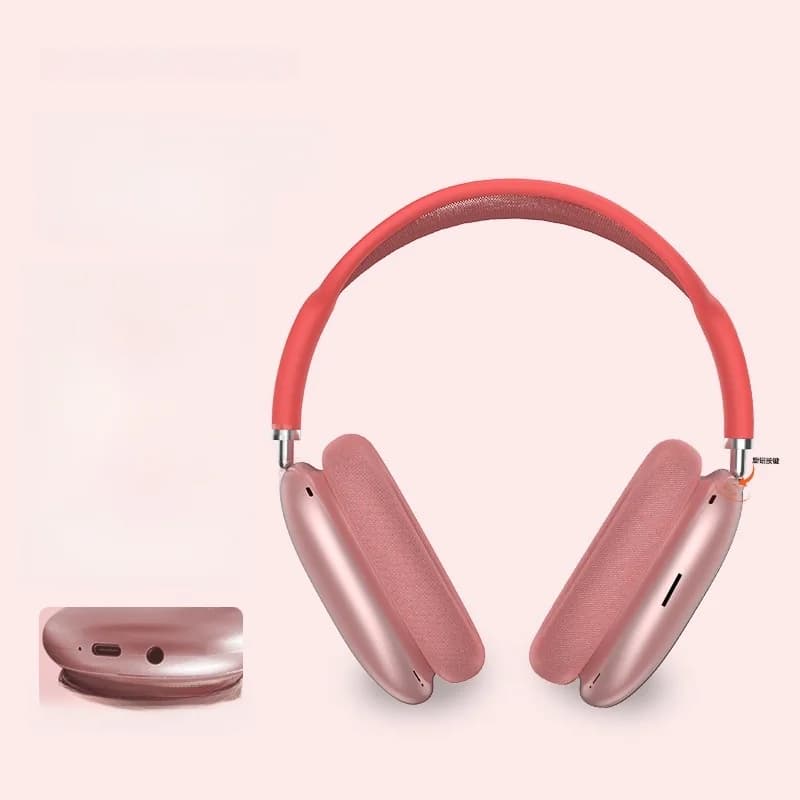 Tai nghe chụp tai Bluetooth 5.4, núm xoay, đài FM
