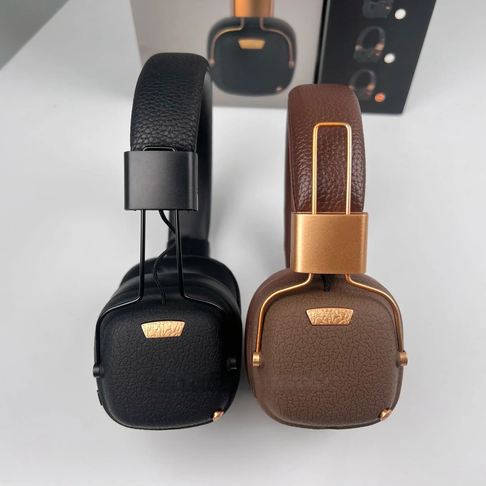 Tai nghe Bluetooth không dây chụp tai phong cách Retro với chế độ âm thanh EQ