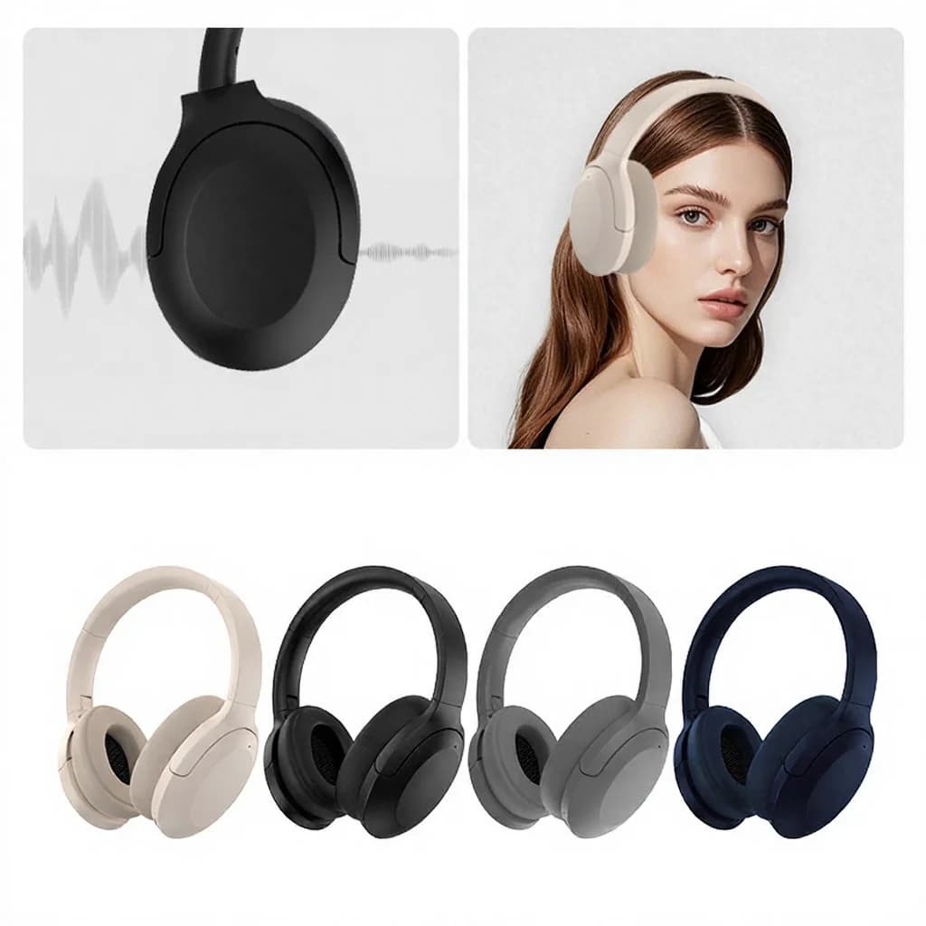 Tai nghe Bluetooth chụp tai không dây stereo chống ồn chủ động