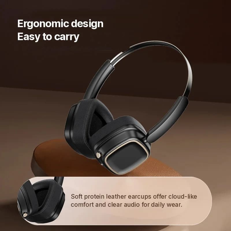 Tai nghe Bluetooth chụp tai phong cách Retro, Bass mạnh