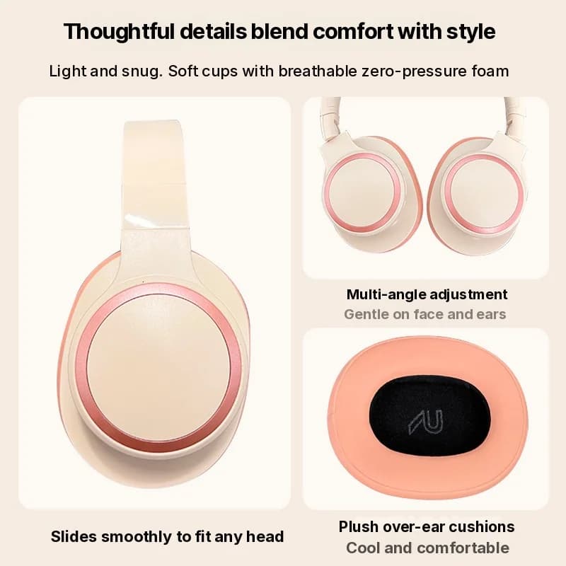 Tai nghe Bluetooth chụp tai không dây, pin lâu cho chơi game