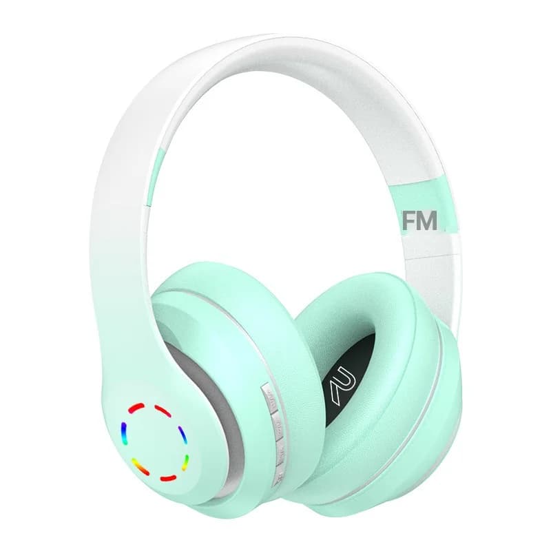 Tai nghe chụp tai không dây có đèn LED và Radio FM