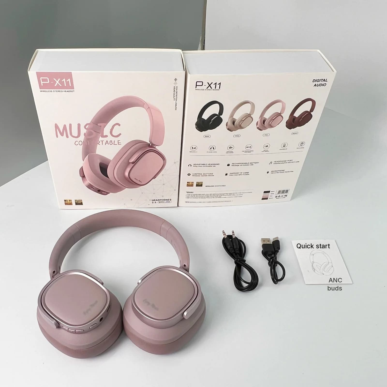 Tai nghe Bluetooth chụp tai Retro chống ồn chủ động