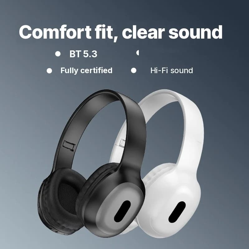 Tai nghe Bluetooth chụp tai với khe thẻ TF và đầu vào AUX