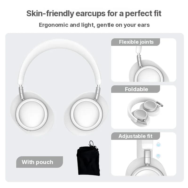 Tai nghe Bluetooth chụp tai Bass sâu, sạc Type-C