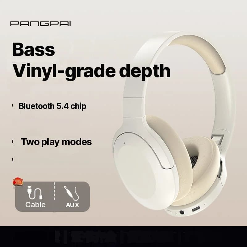 Tai nghe Bluetooth chụp tai không dây, độ trễ thấp, pin lâu