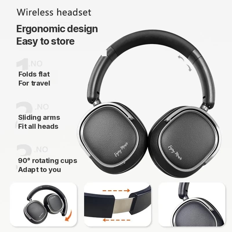 Tai nghe Bluetooth chụp tai Retro chống ồn chủ động