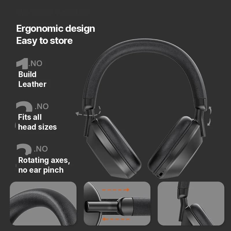 Tai nghe chụp tai không dây với Radio FM và Bluetooth 5.4