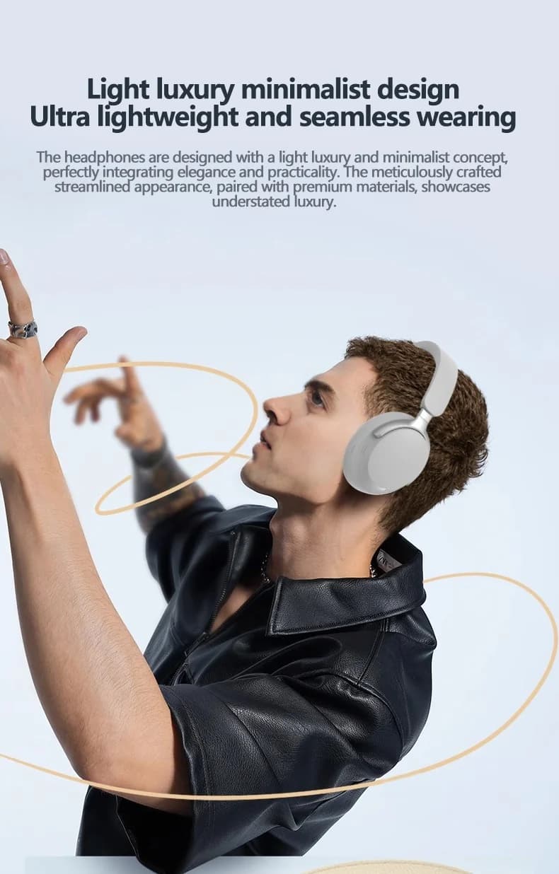 Tai nghe Bluetooth chụp tai không dây, âm thanh Stereo 3D, pin lâu