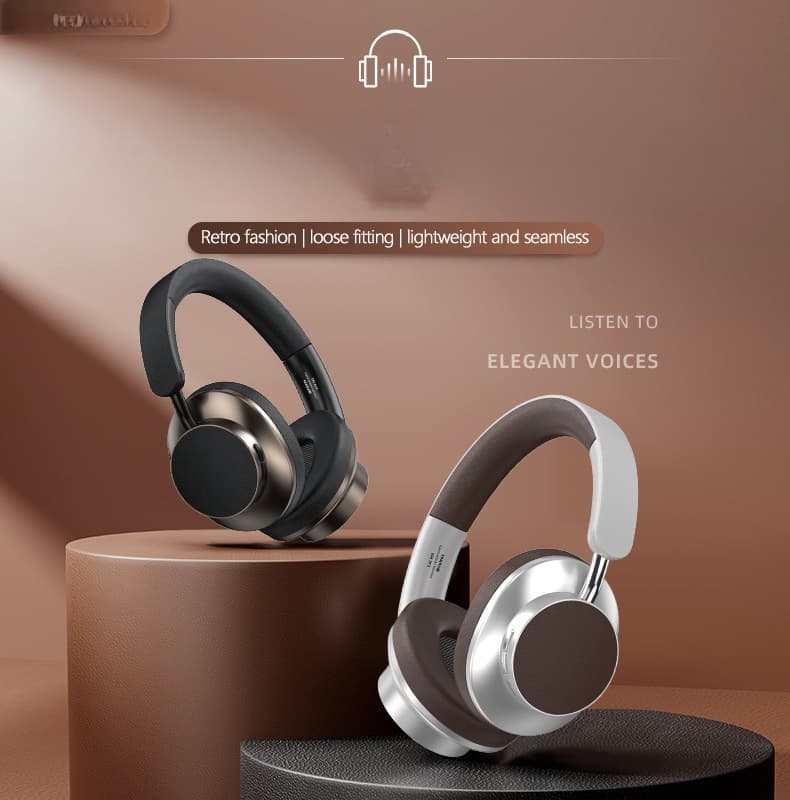 Tai nghe Bluetooth chụp tai phong cách Retro, hỗ trợ Radio FM và thẻ TF